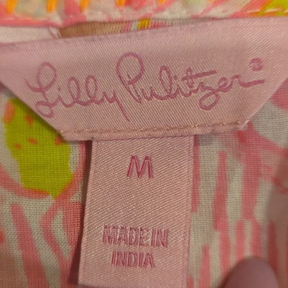 Lilly Pulitzer Kini in the Keyes Pink Pout Lauren Tank Blouse - Picture 2 of 10